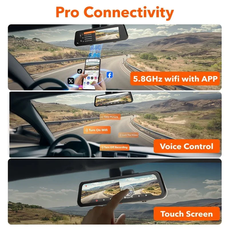 10" HD Multi-Function Touch Screen Car Recorder - Image 4