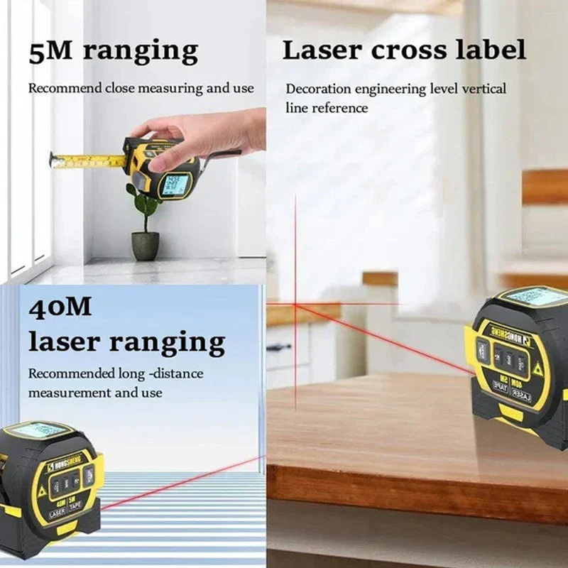 3-In-1 Infrared Laser Tape Measuring - Image 4