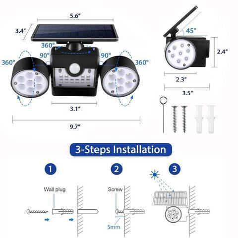 360° Adjustable Solar Motion Lights - Image 5