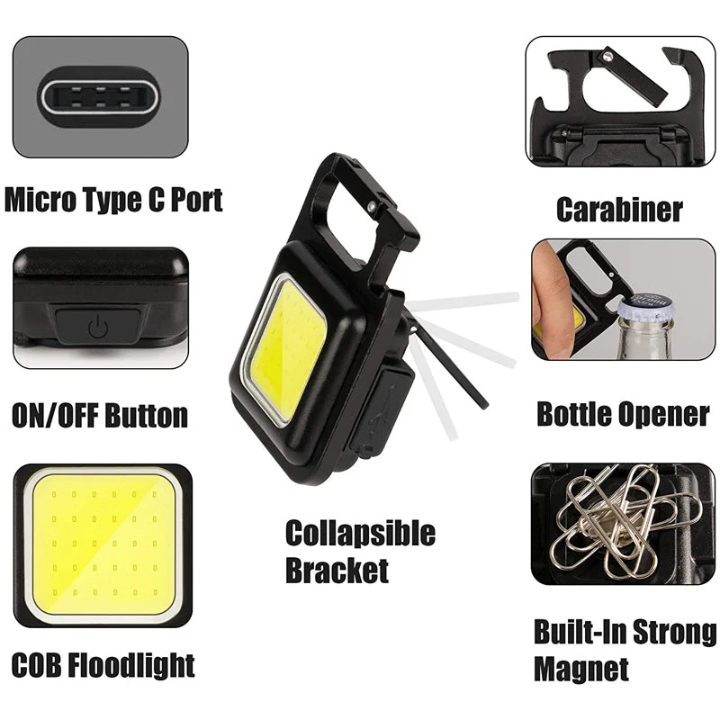 Saker® Mini Flashlight Keychain - Image 3