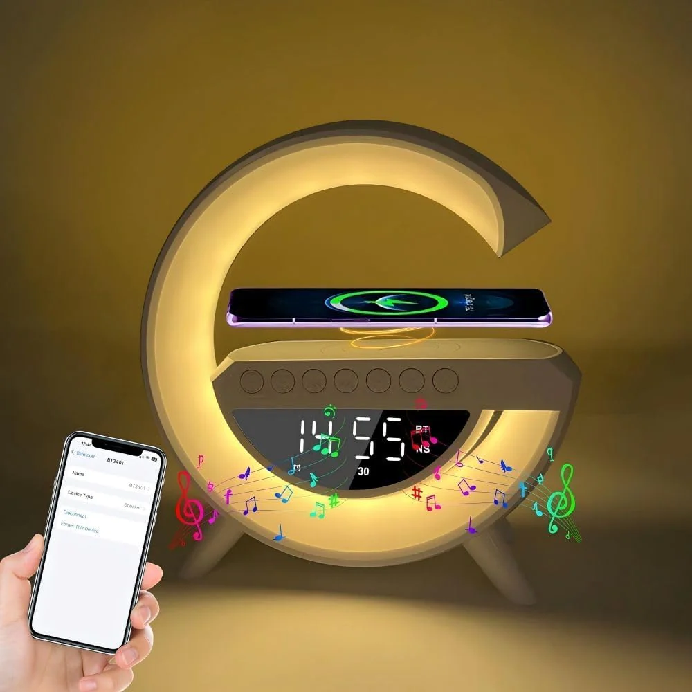G-shaped Led Wireless Charging Speaker - Image 4
