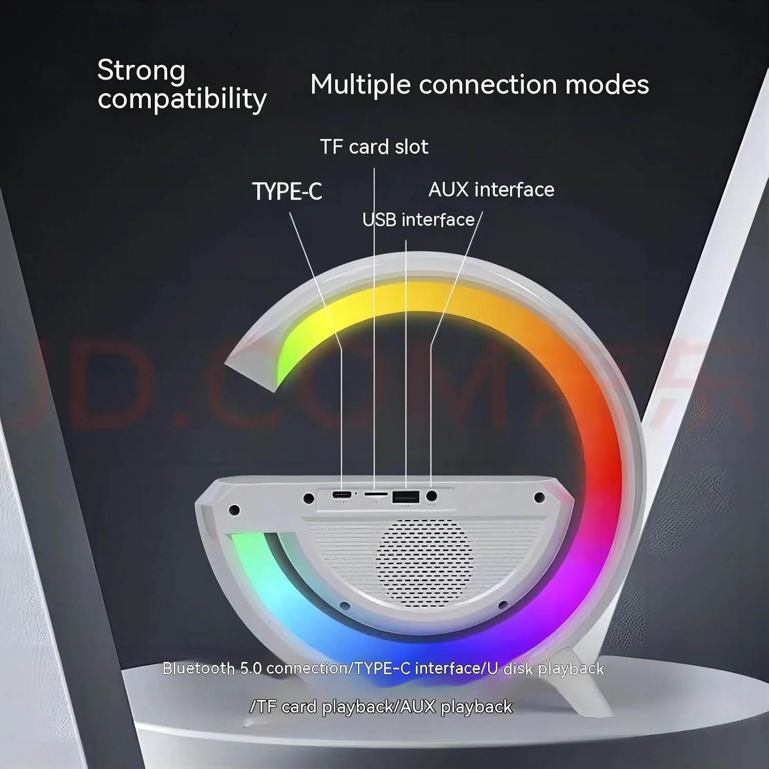 G-shaped Led Wireless Charging Speaker - Image 8