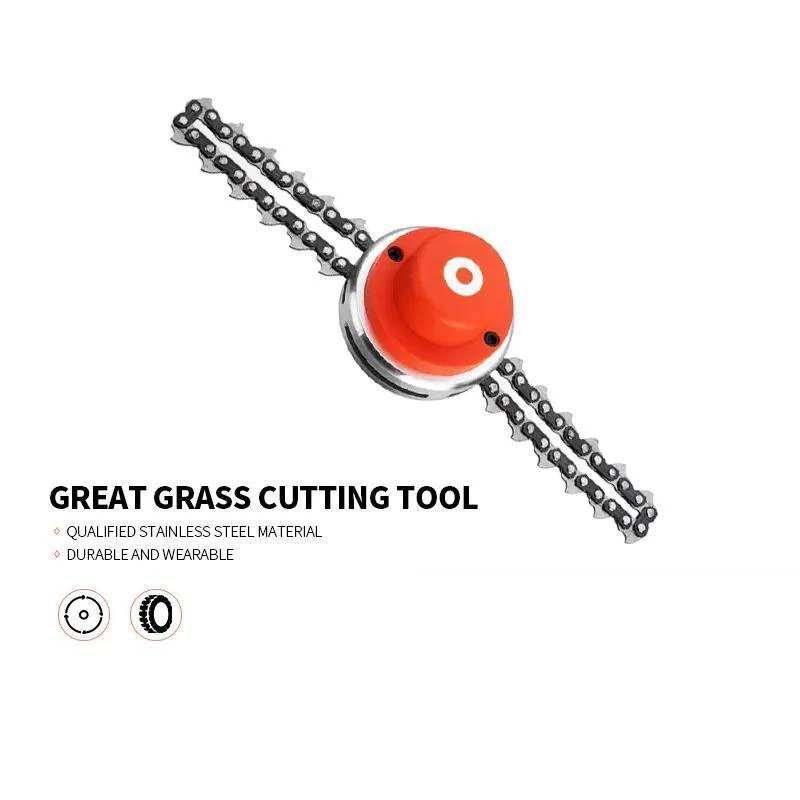 Garden Grass Stainless Steel Chain Trimmer Head - Image 4