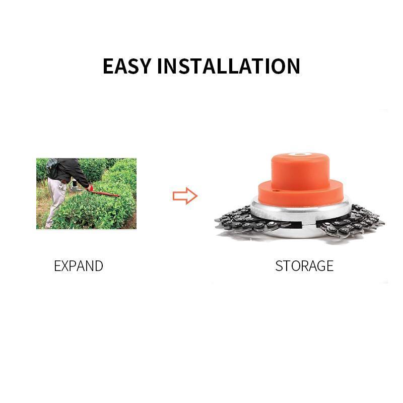Garden Grass Stainless Steel Chain Trimmer Head - Image 6