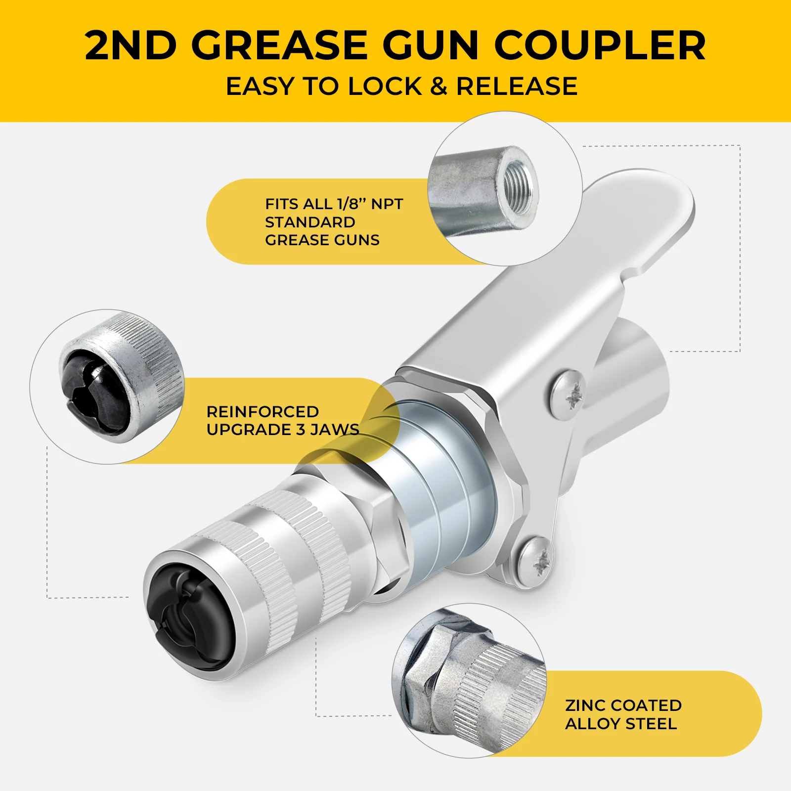 Saker Grease Gun Coupler - Image 4