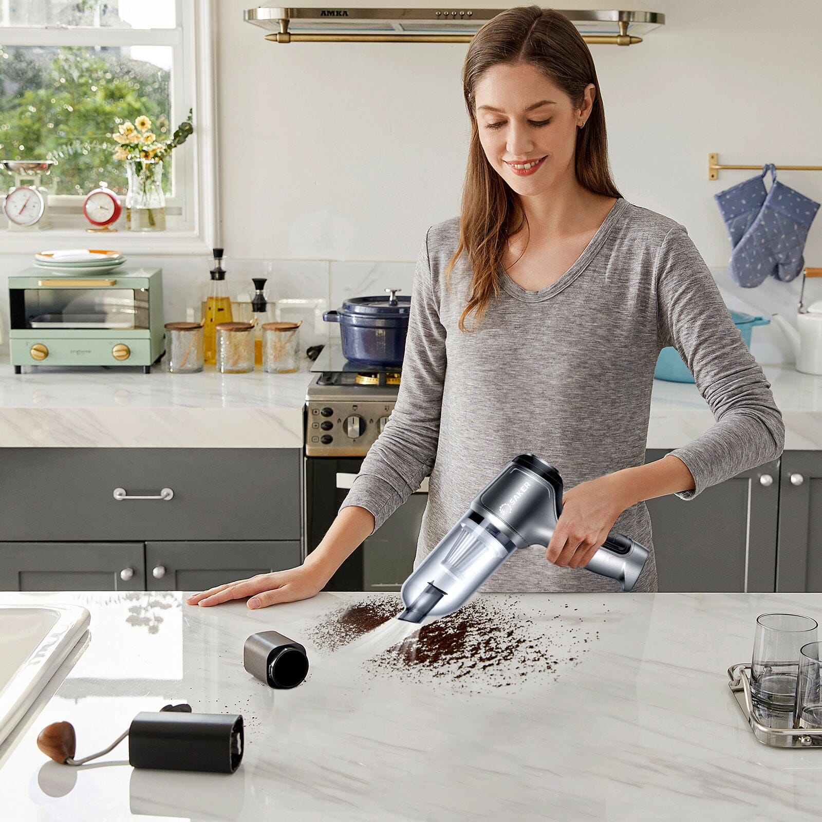 Saker Mini Handheld Cordless Vacuum Cleaner - Image 9