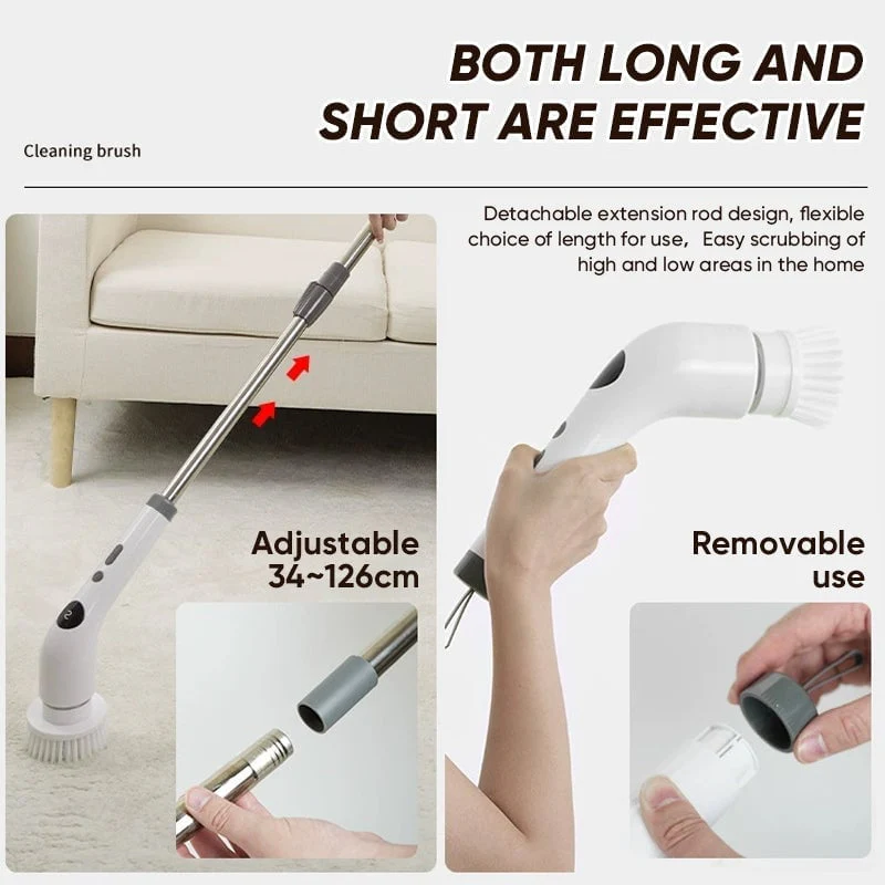 Sakerplus® Multifunctional Wireless Electric Scrub Brush - Image 10