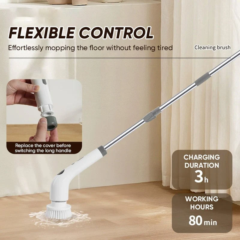 Sakerplus® Multifunctional Wireless Electric Scrub Brush - Image 11