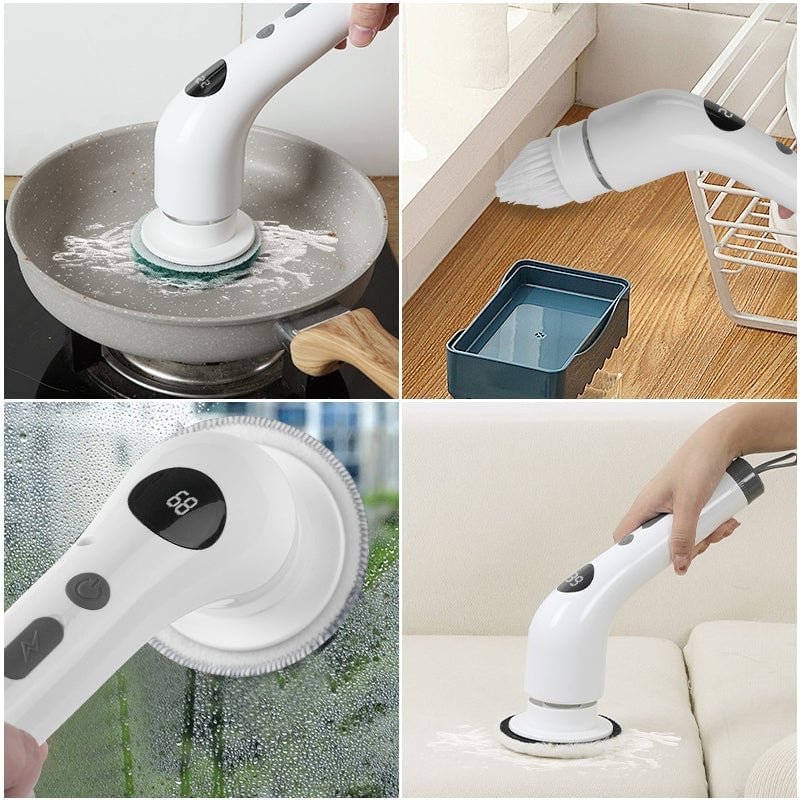 Sakerplus® Multifunctional Wireless Electric Scrub Brush - Image 5