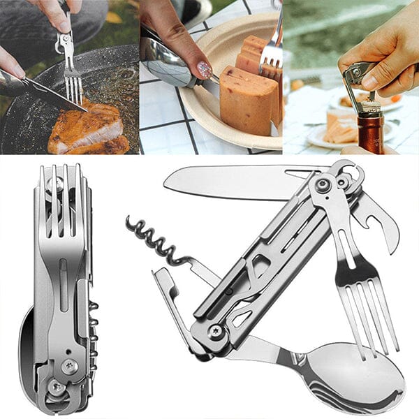 SAKER® 6-in-1 Camping Flatware Set - Image 10