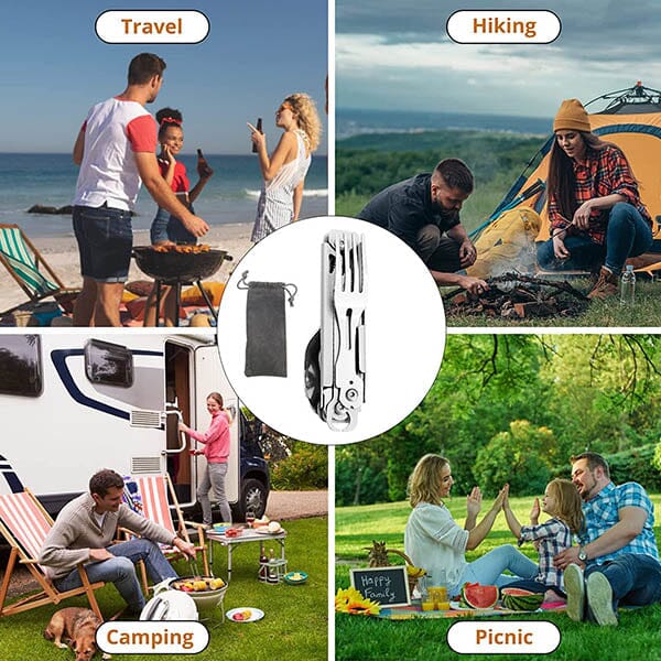 SAKER® 6-in-1 Camping Flatware Set - Image 11