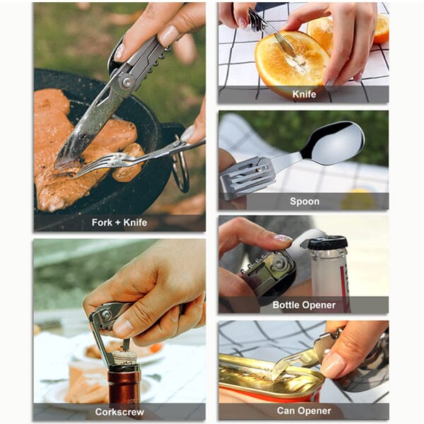 SAKER® 6-in-1 Camping Flatware Set - Image 12