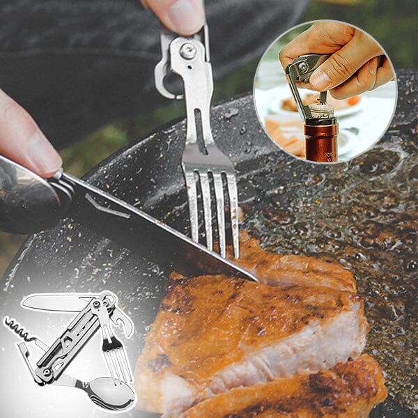 SAKER® 6-in-1 Camping Flatware Set - Image 13