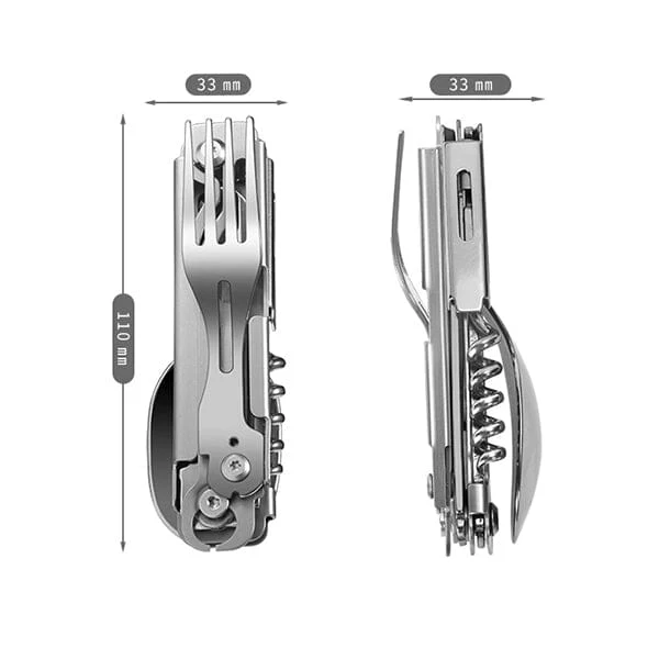 SAKER® 6-in-1 Camping Flatware Set - Image 5