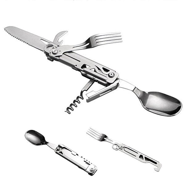 SAKER® 6-in-1 Camping Flatware Set - Image 7