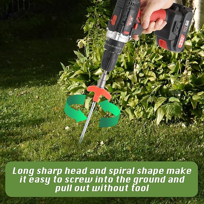 SAKER® 8" Screw in Tent Stakes - Image 10