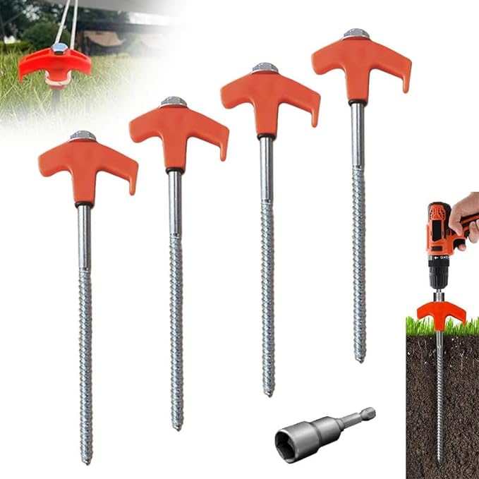 SAKER® 8" Screw in Tent Stakes - Image 12