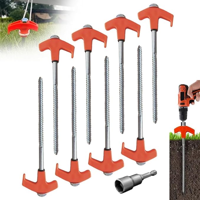 SAKER® 8" Screw in Tent Stakes - Image 13