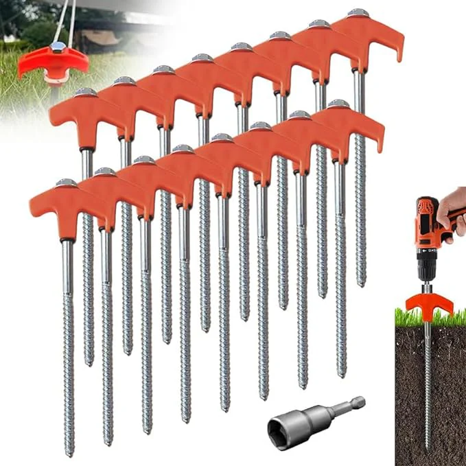 SAKER® 8" Screw in Tent Stakes - Image 14