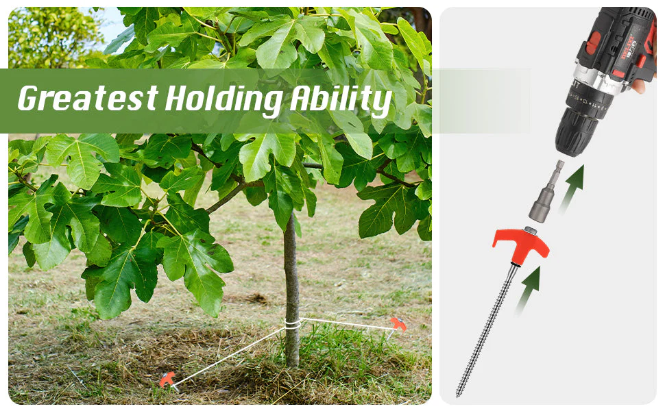 SAKER® 8" Screw in Tent Stakes - Image 9