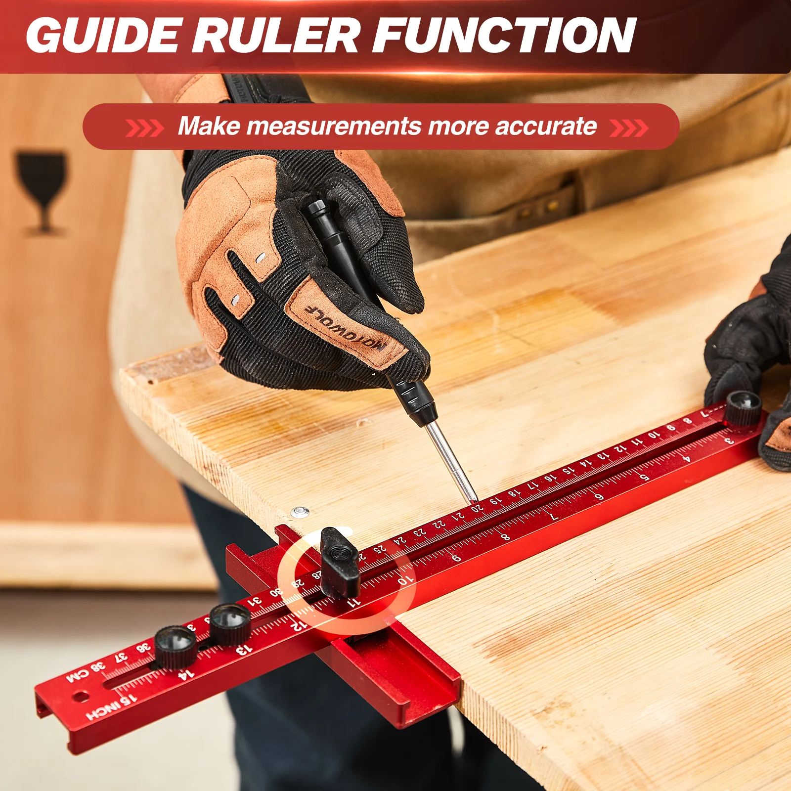 SakerĀ® Adjustable Router Milling Groove Jig - Image 2