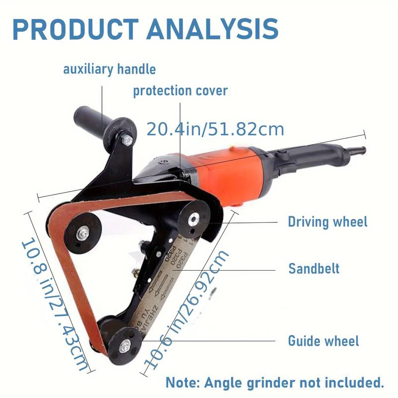SAKERĀ® Belt Sander Adapter for Angle Grinder - Image 5
