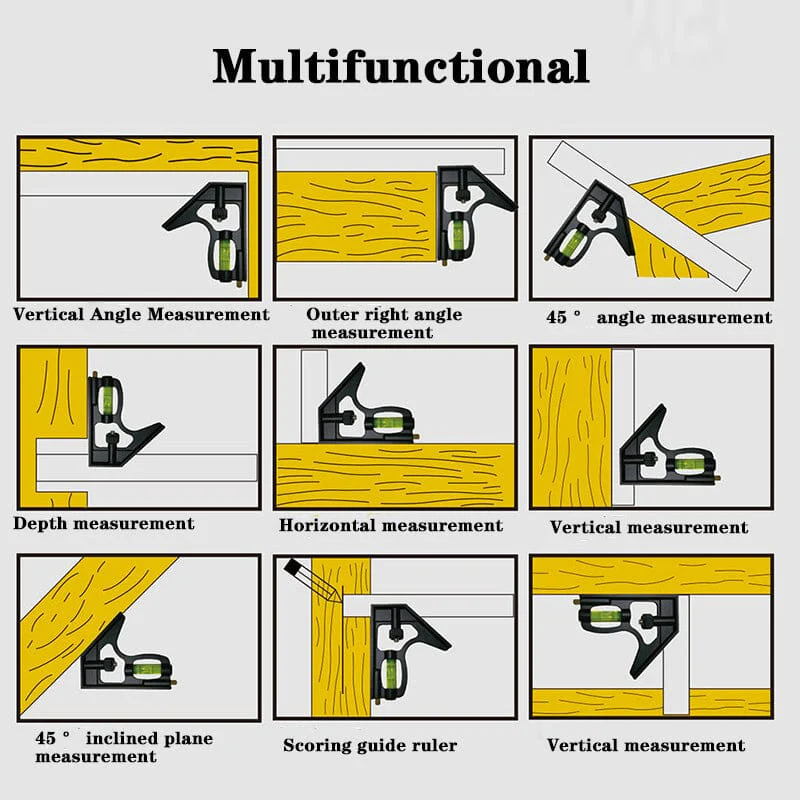 SAKER® Combination Square Ruler - Image 5