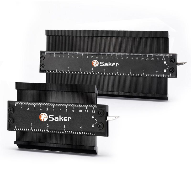 Saker® Contour Gauge Profile Tool With Lock (Black) - Image 3