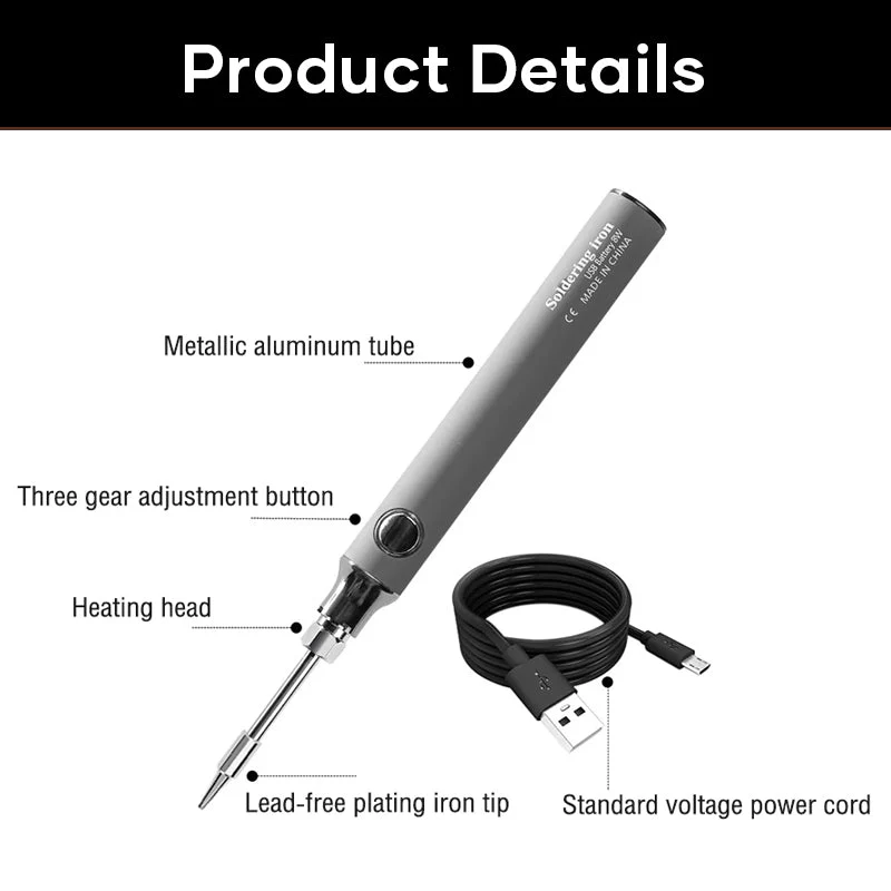 SAKER® Cordless Soldering Iron Kit - Image 9