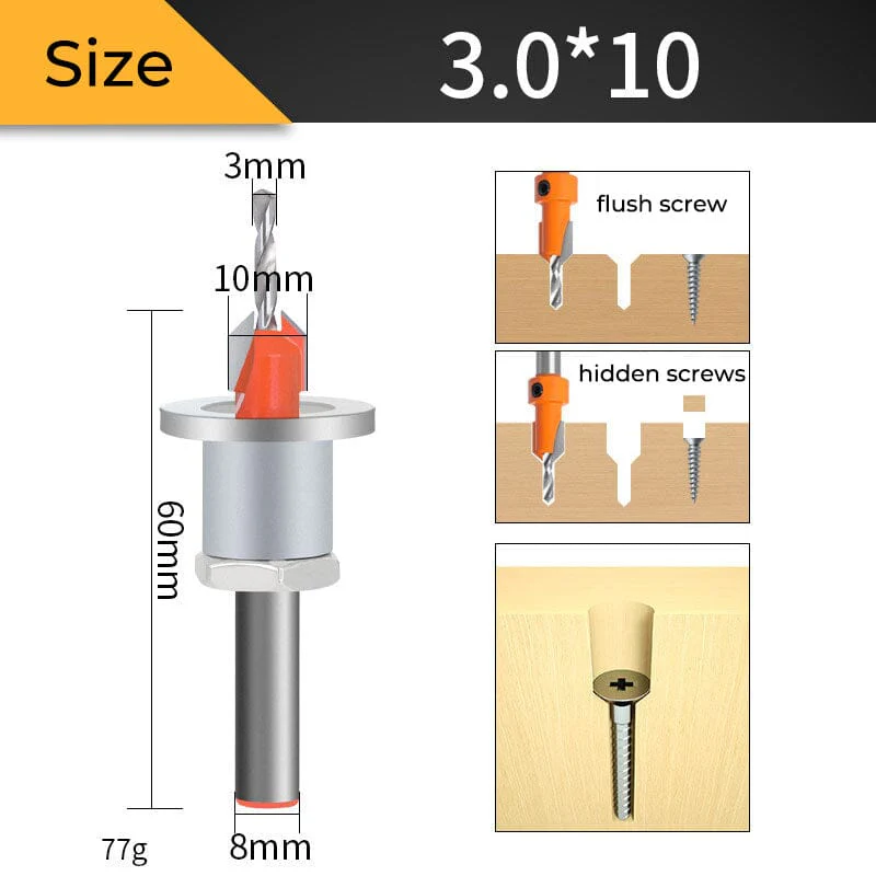 SAKER® Countersink Set with Adjustable Drill Bit - Image 13