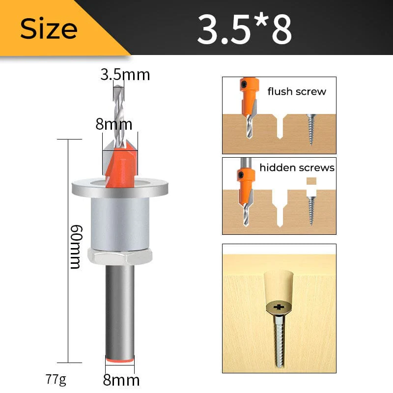 SAKER® Countersink Set with Adjustable Drill Bit - Image 16