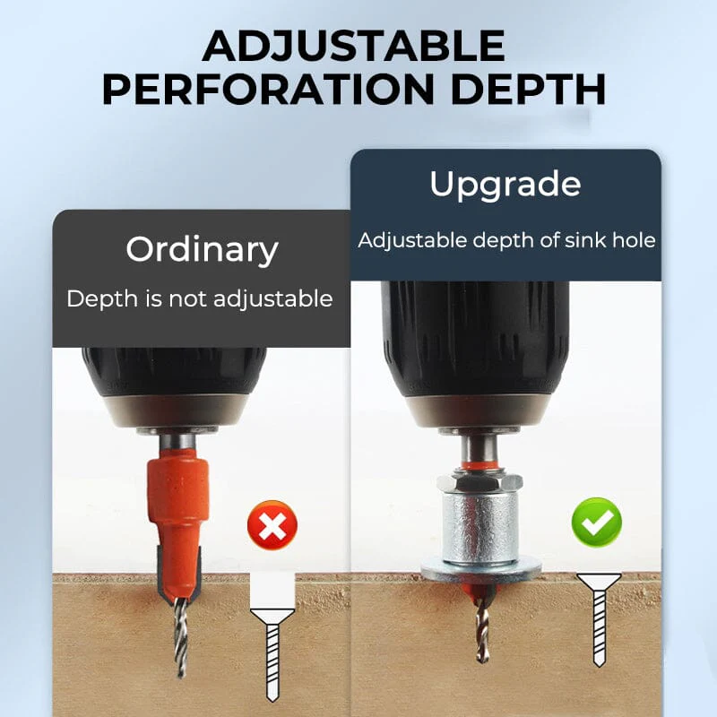 SAKER® Countersink Set with Adjustable Drill Bit - Image 6