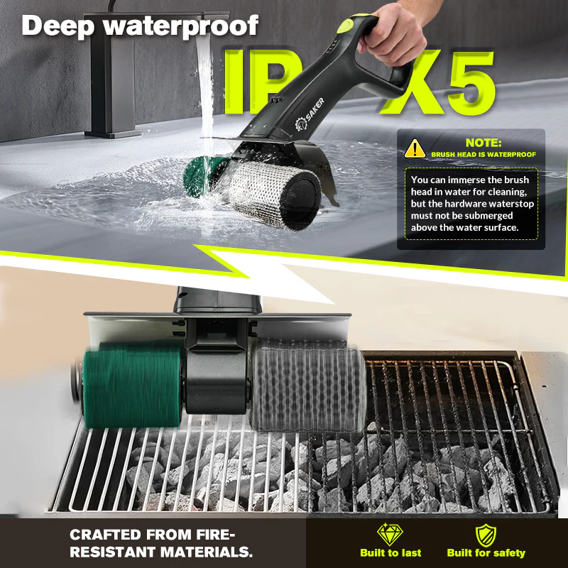 SakerĀ® Electric Grill Brush for Outdoor Grill - Image 6