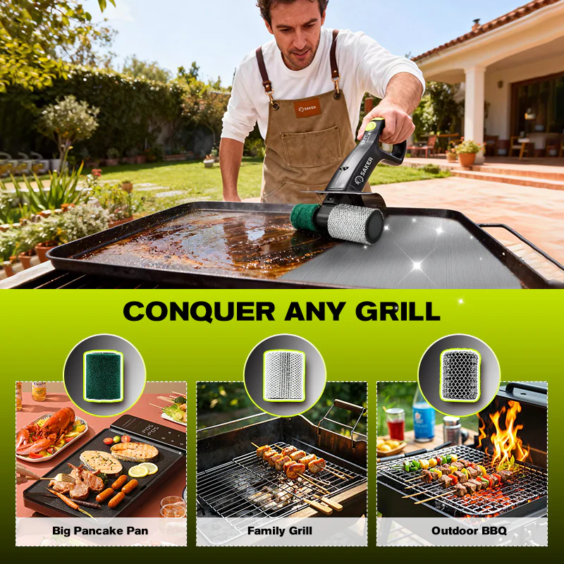 SakerĀ® Electric Grill Brush for Outdoor Grill - Image 8