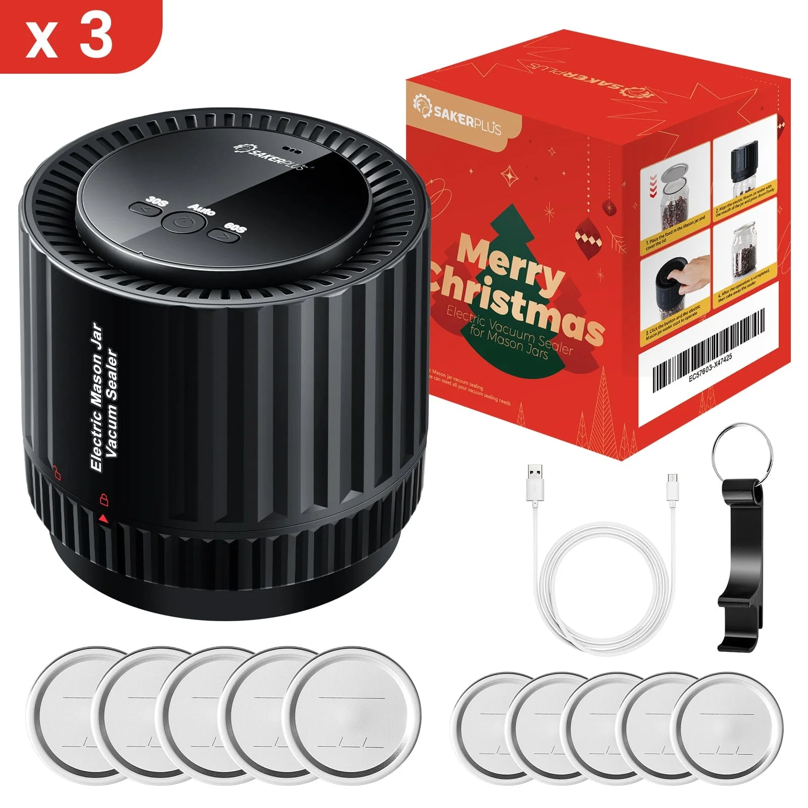 SAKER® Electric Mason Jar Vacuum Sealer - Image 12