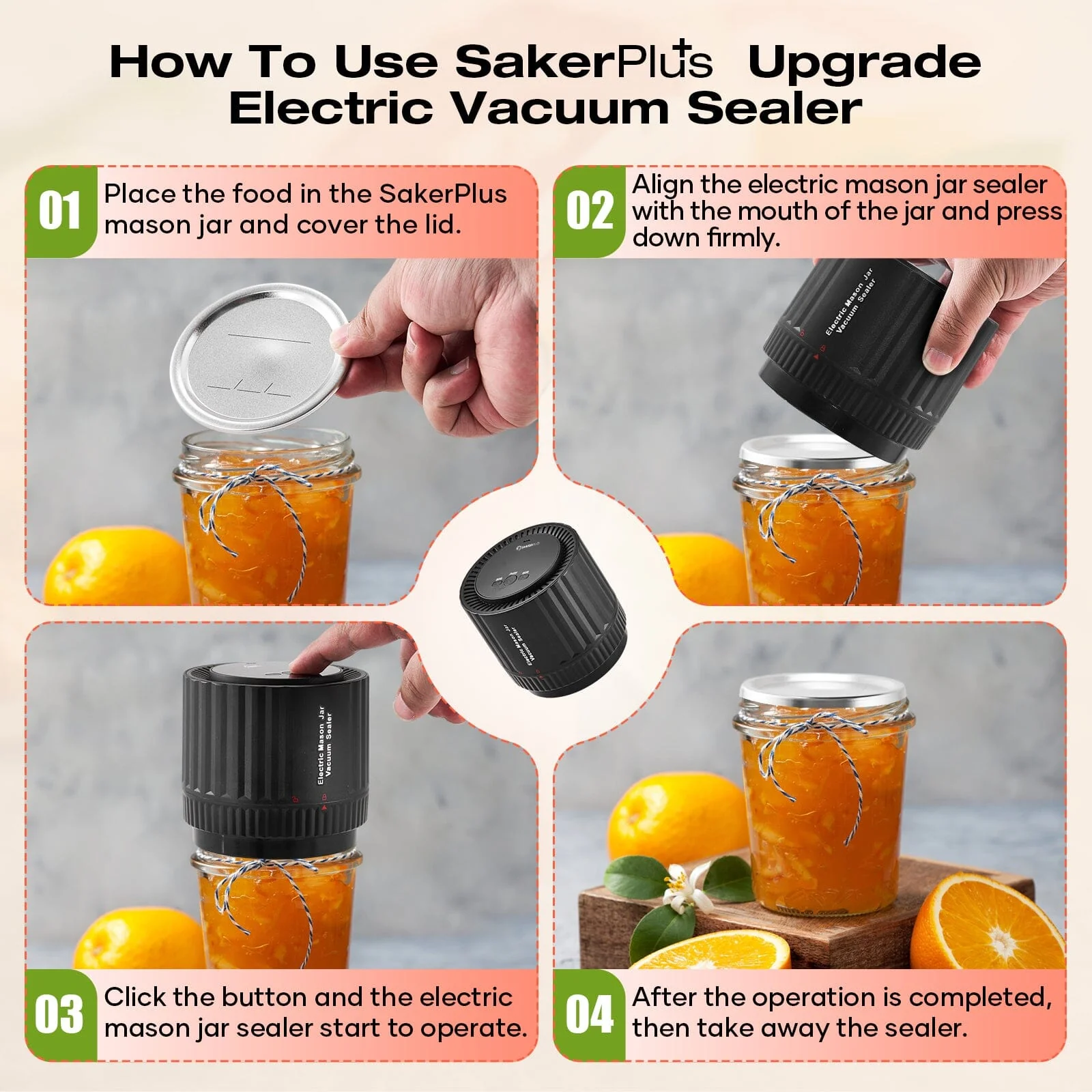 SAKER® Electric Mason Jar Vacuum Sealer - Image 6