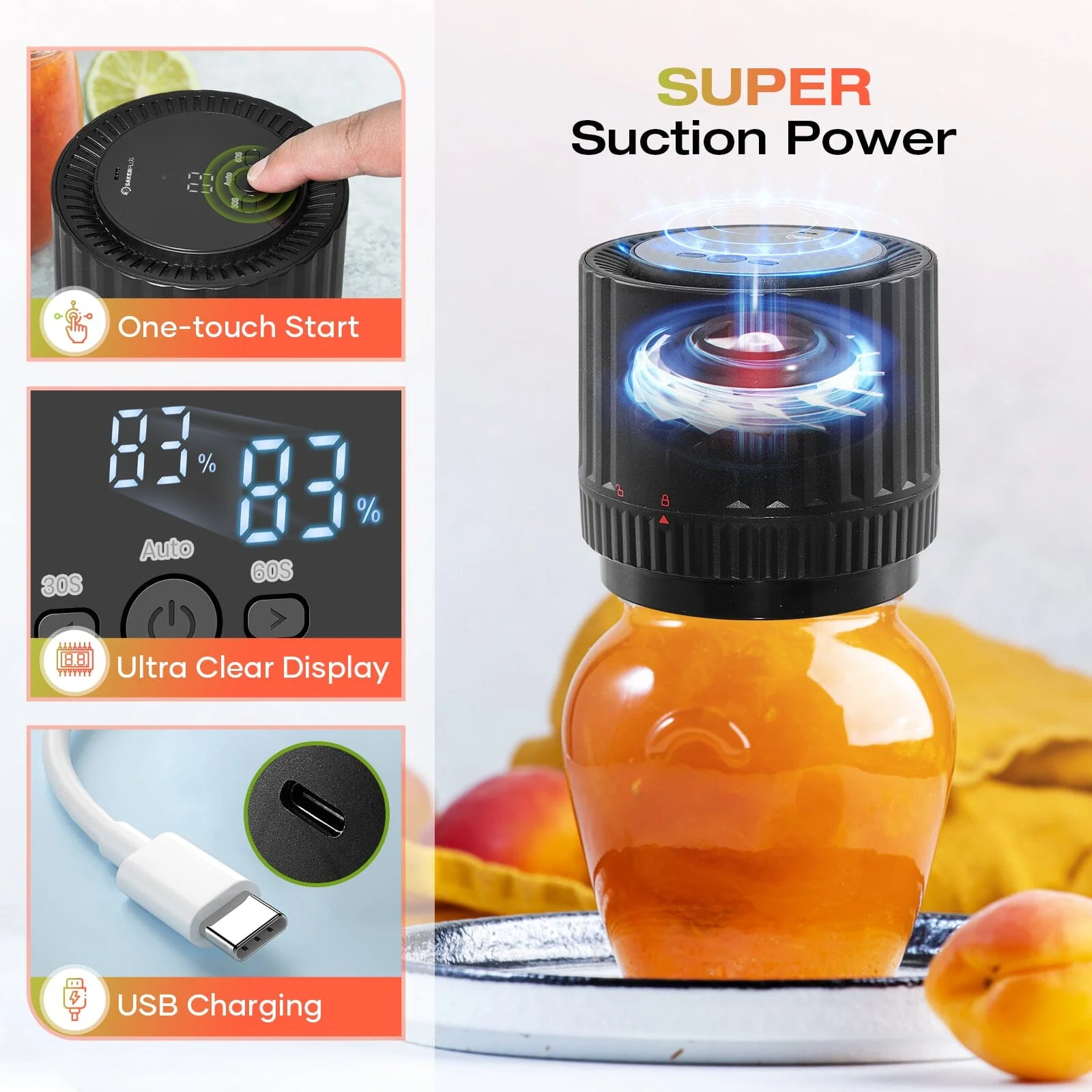 SAKER® Electric Mason Jar Vacuum Sealer - Image 7