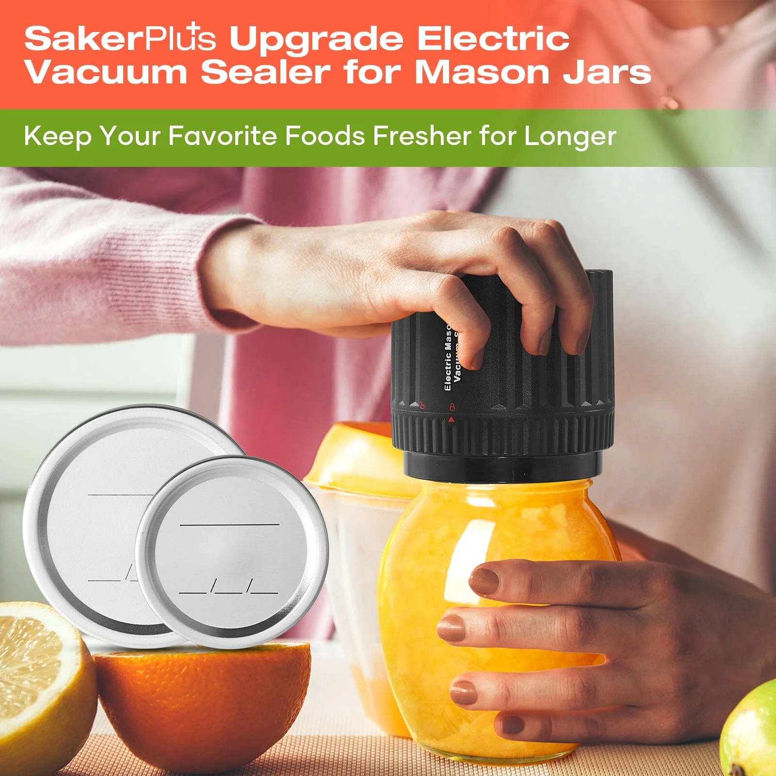 SAKER® Electric Mason Jar Vacuum Sealer - Image 8