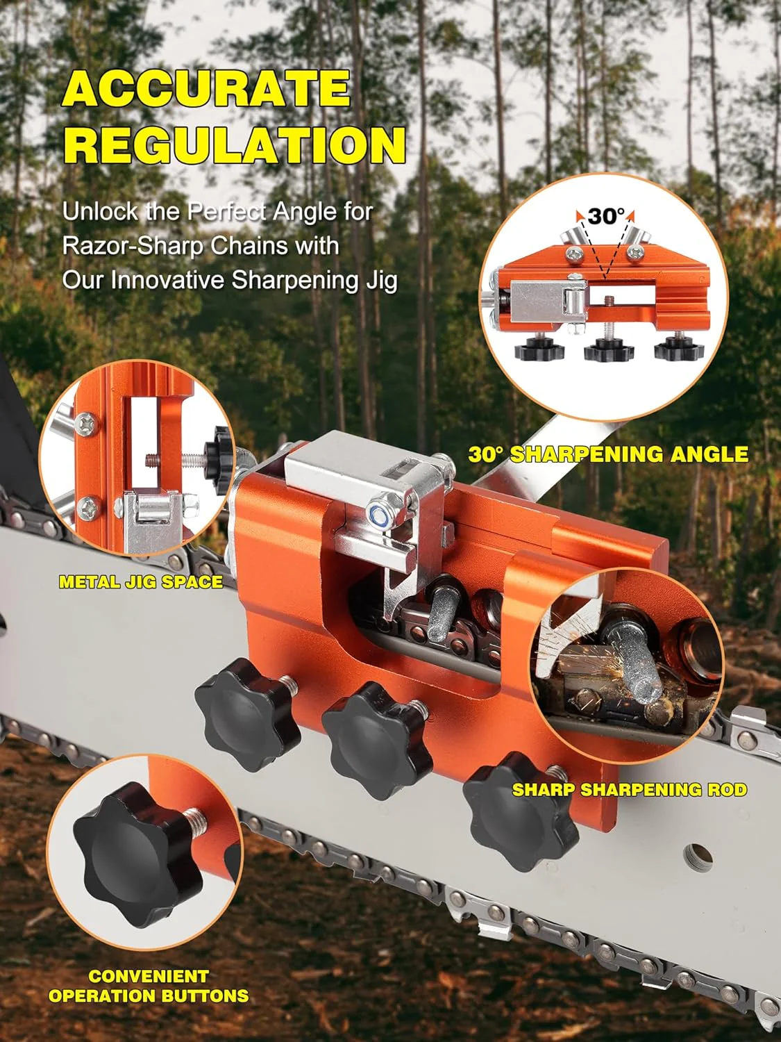 SAKERĀ® Multipurpose Portable Chain Saw Blade Sharpener - Image 3