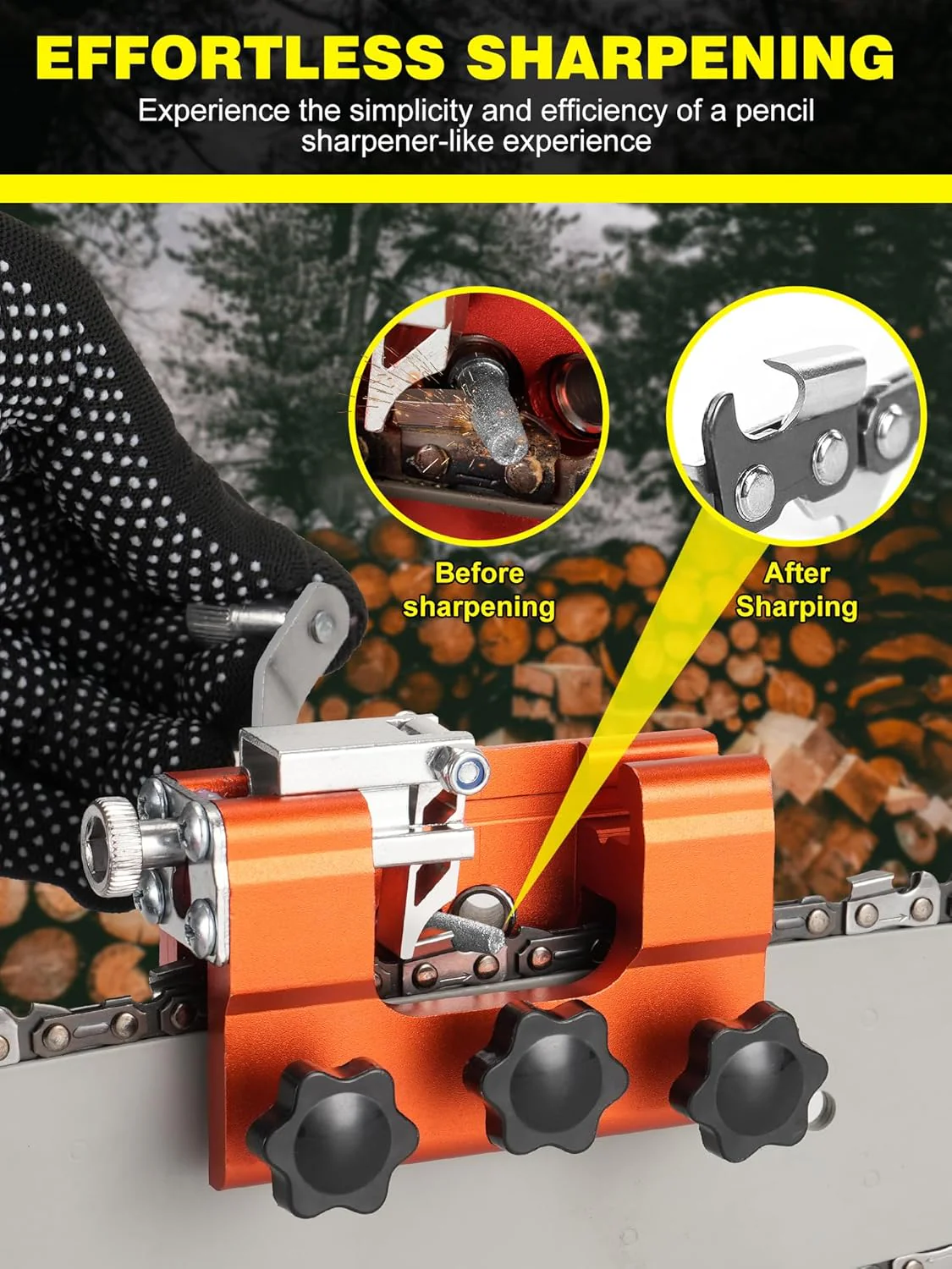 SAKERĀ® Multipurpose Portable Chain Saw Blade Sharpener - Image 4