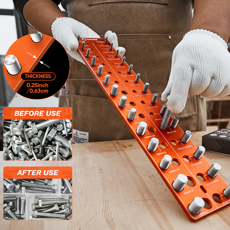 SAKER® Nut and Bolt Thread Checker - Image 9