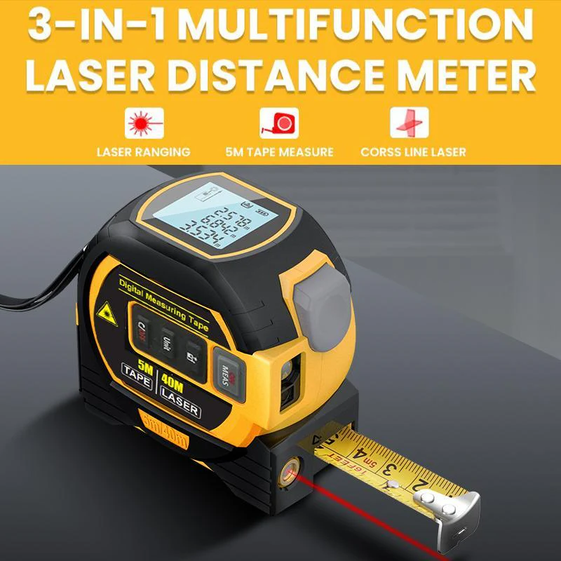 Sakerplus® Portable 3-in-1 Infrared Laser Tape Measuring - Image 5