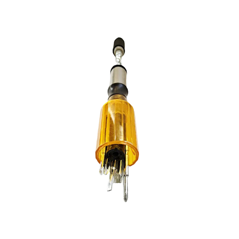 SAKERĀ® Push Pull Ratchet Screwdriver With 5 Screwdriver Heads - Image 2