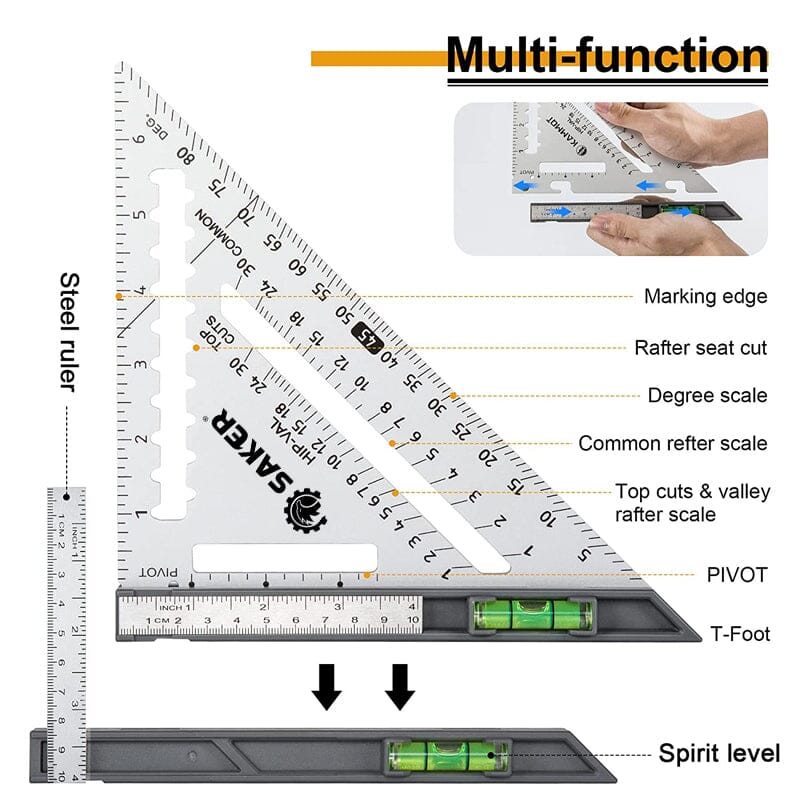 SAKER® Rafter Square with Level - Image 13