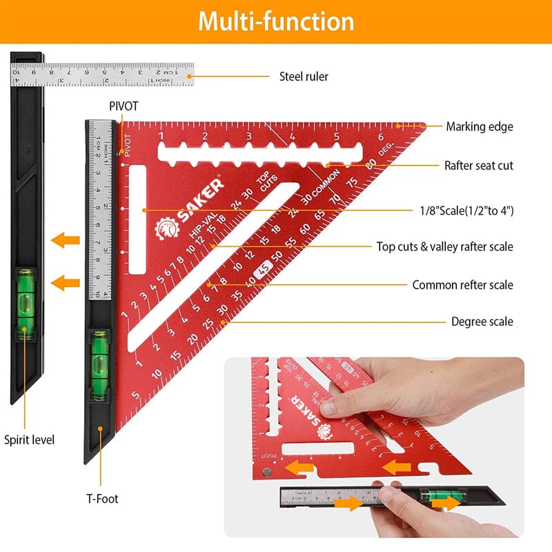 SAKER® Rafter Square with Level - Image 7