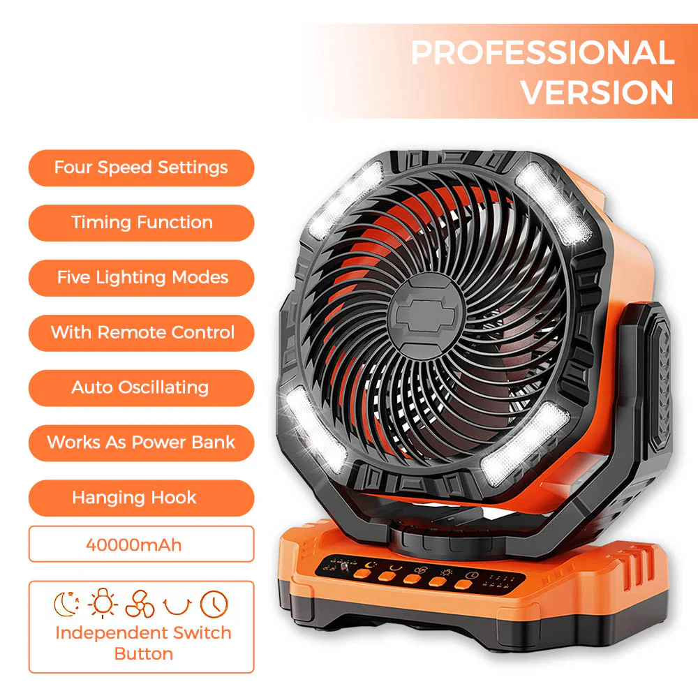 SAKER Rechargeable Camping Fan - Image 5