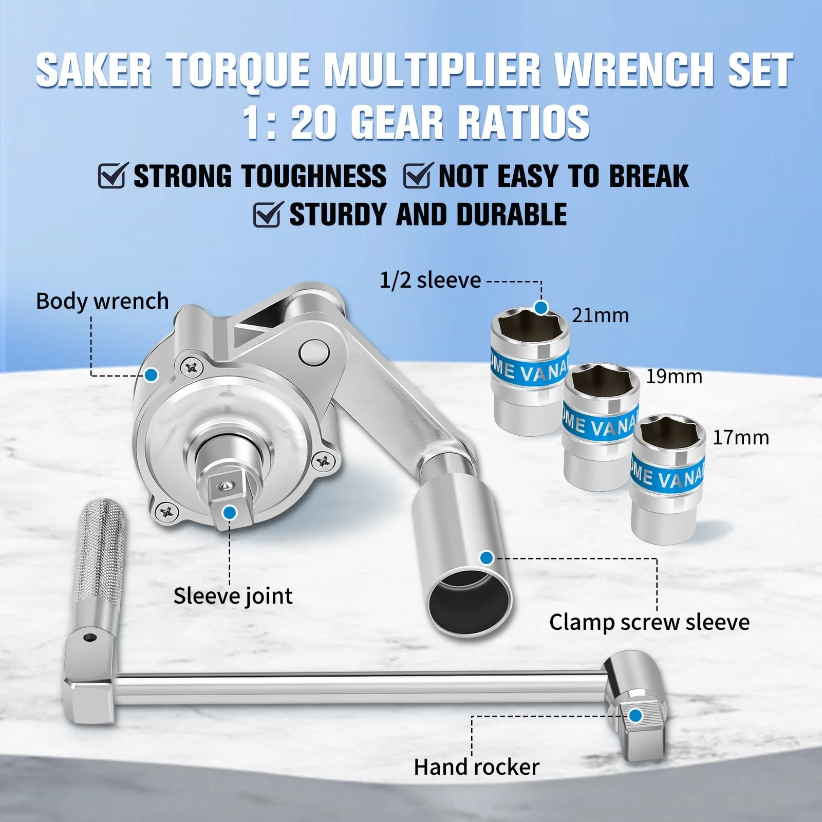 SAKER® Torque Multiplier Wrench Set - Image 4