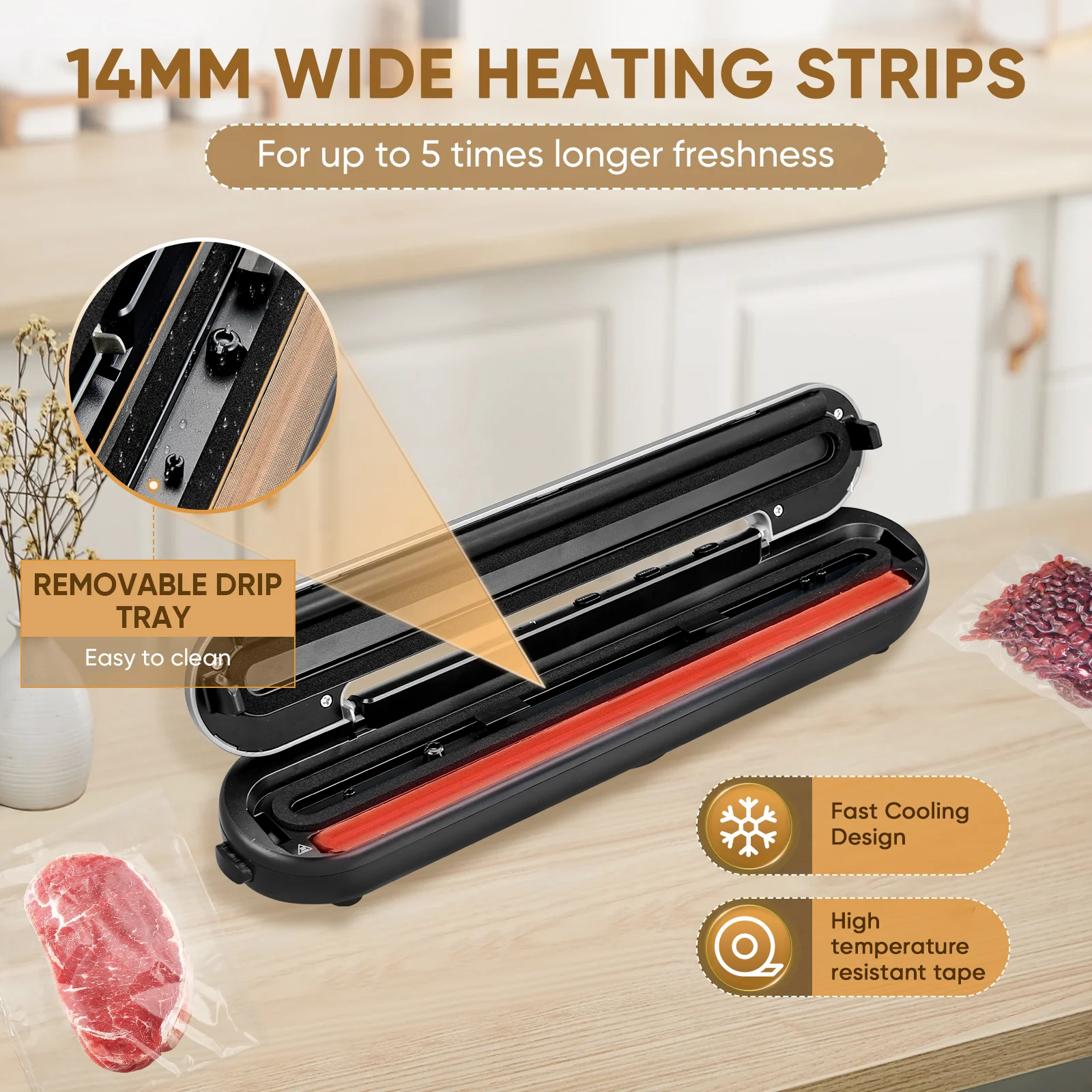 SAKER® Vacuum Sealer Machine Cordless - Image 4
