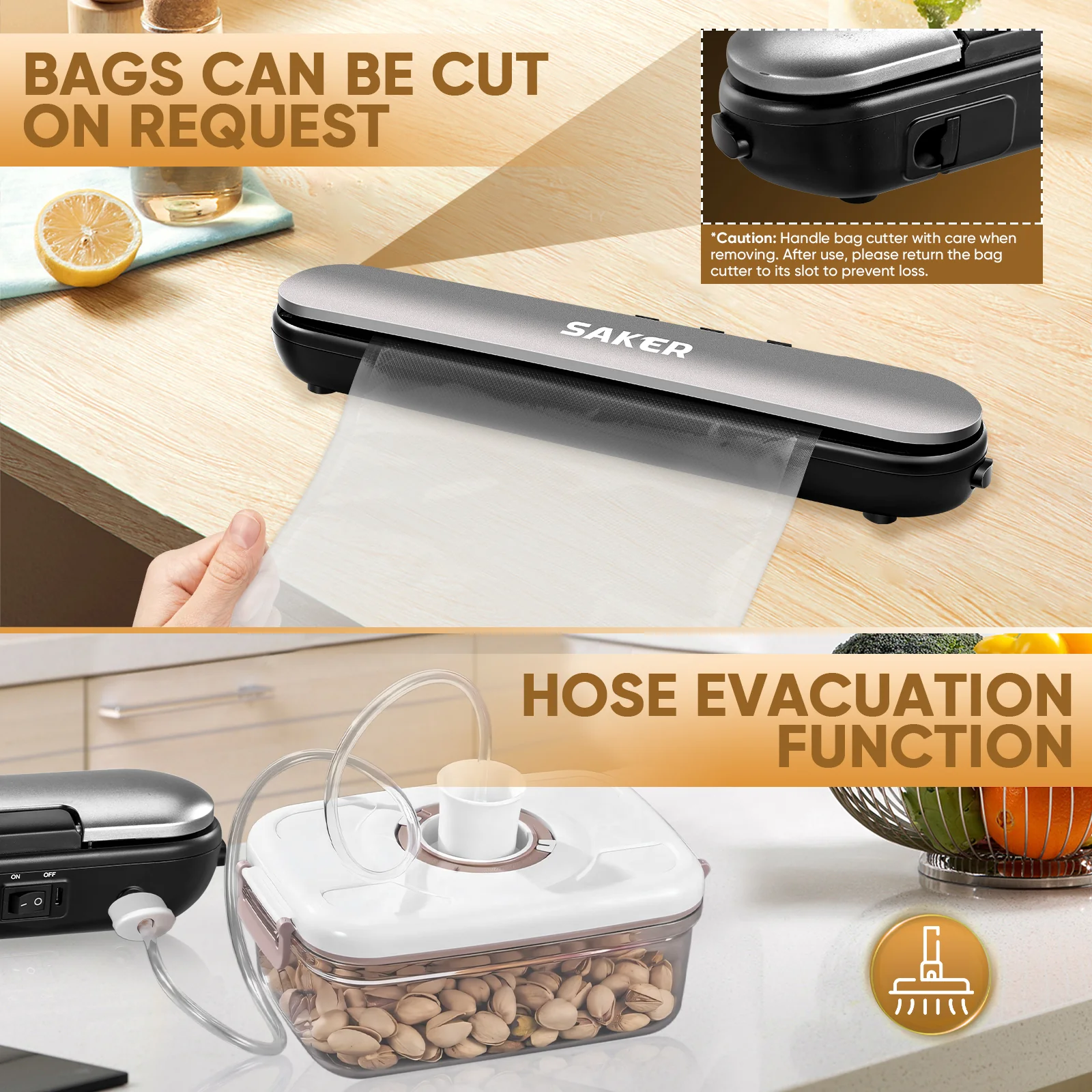 SAKER® Vacuum Sealer Machine Cordless - Image 6