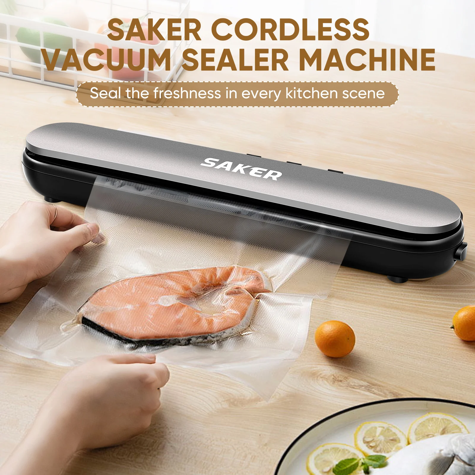 SAKER® Vacuum Sealer Machine Cordless - Image 8